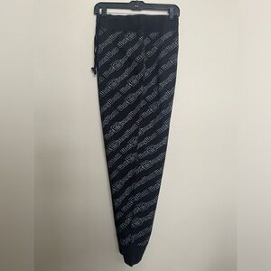 Walt Disney Pre-owned Black Cotton Drawstring Joggers Size Large Unisex